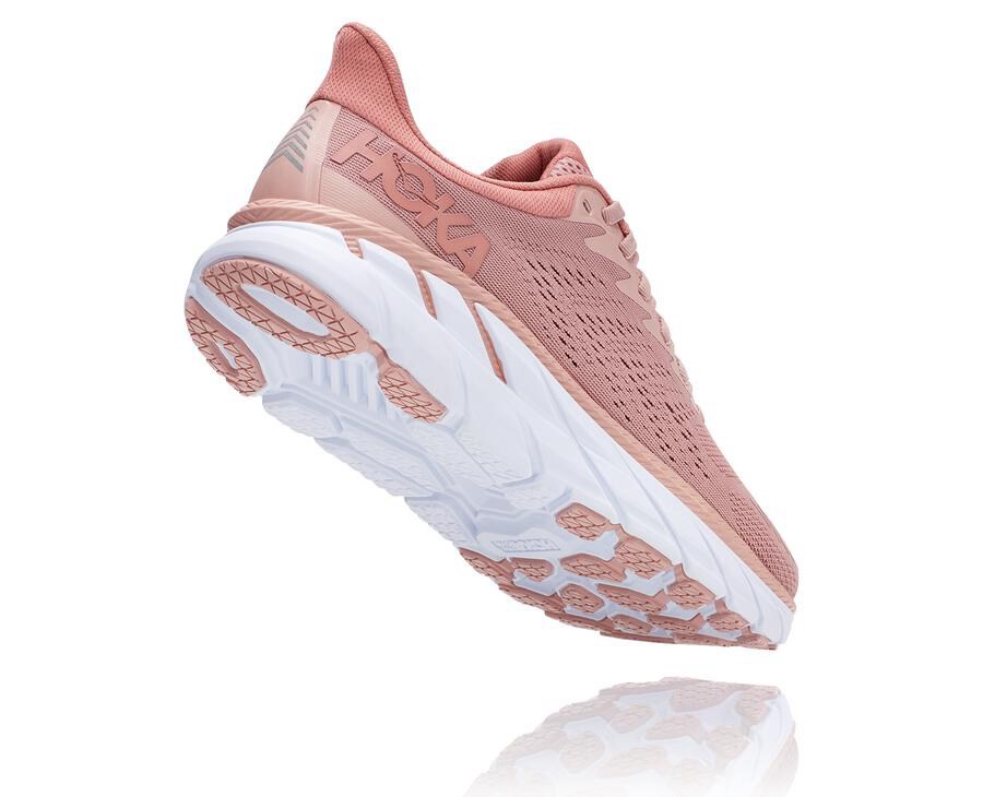 Zapatillas Running Hoka One One Mujer - Clifton 7 - Rosas - KVX897462